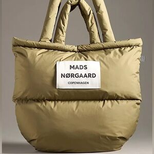 Mads Nørgaard Copenhagen Pillow Tote Bag Brown Padded Anthropologie
